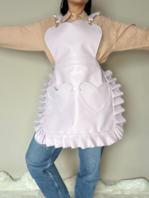 Ruffled Apron - lilac