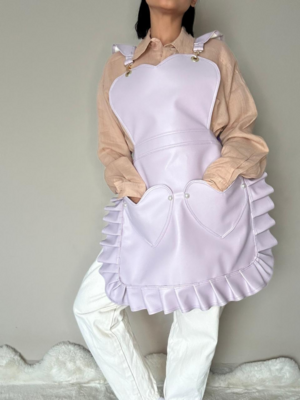 Ruffled Apron - lilac