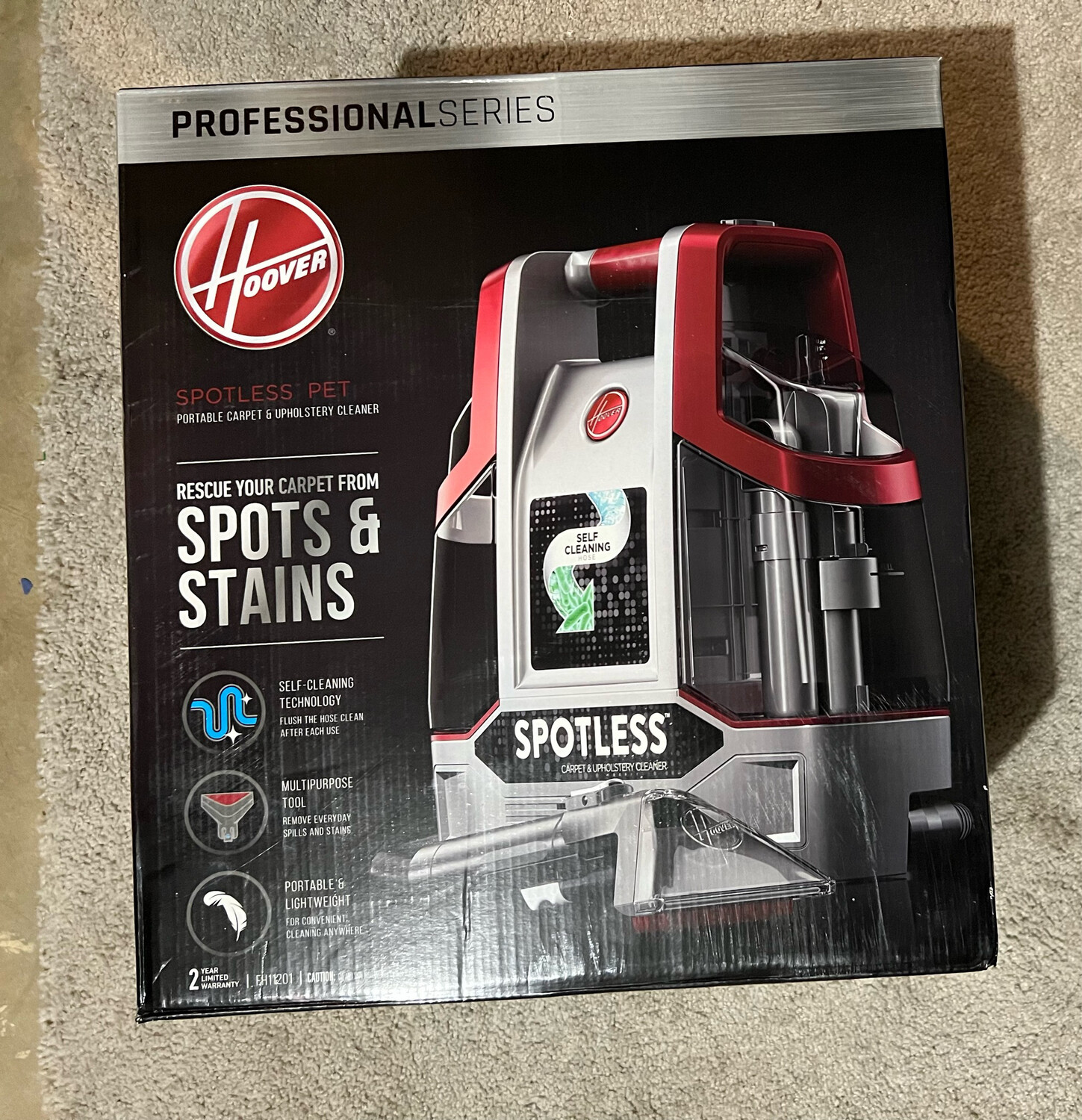 Hoover Professional Series Spotless Portable Carpet Cleaner FH11201
