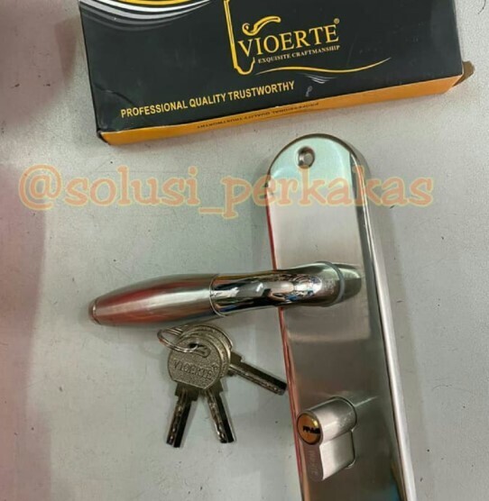 Kunci Pintu Tanggung Set / gagang pintu babet stainless IMPORT