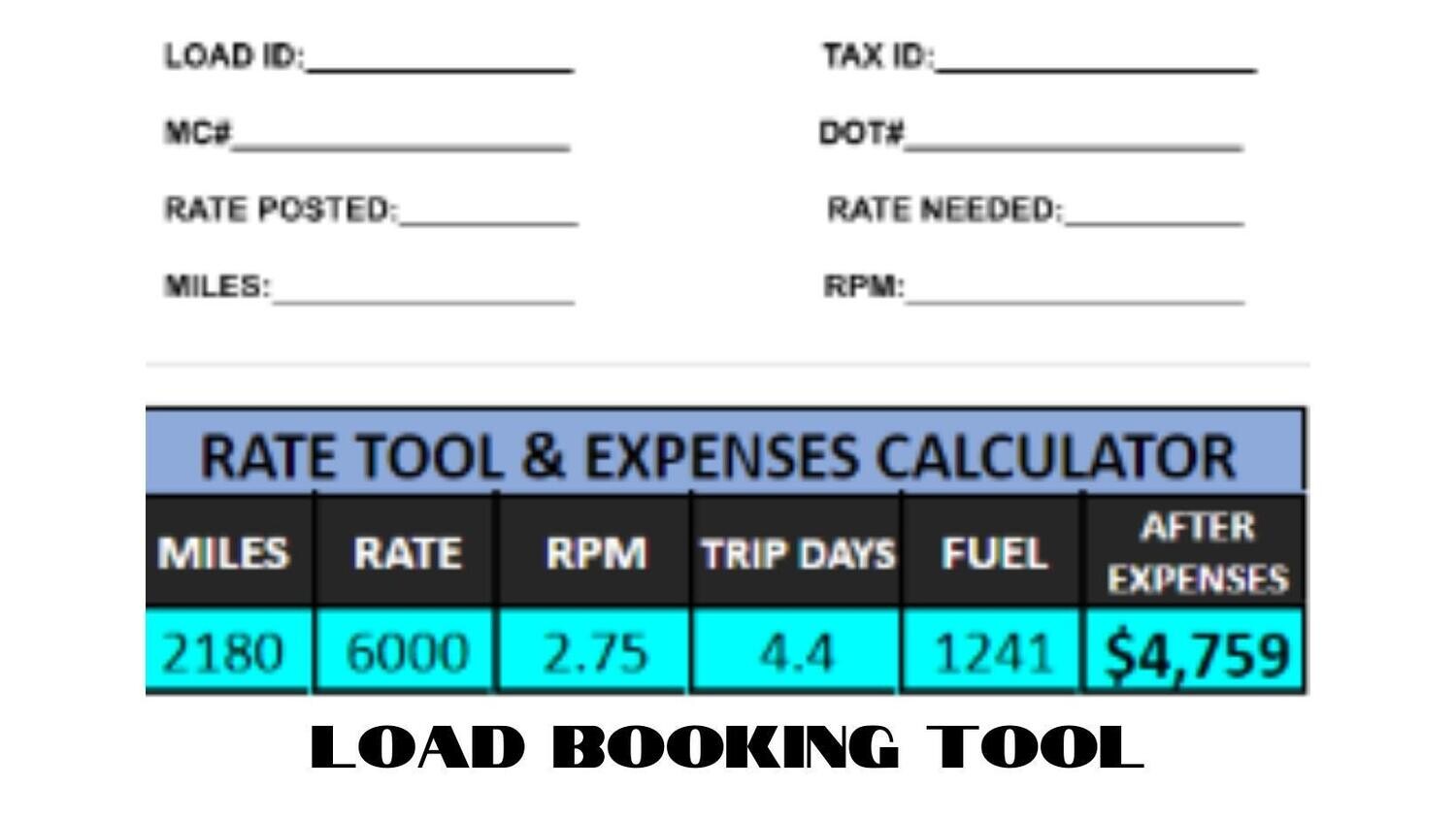 Load Booking Tool