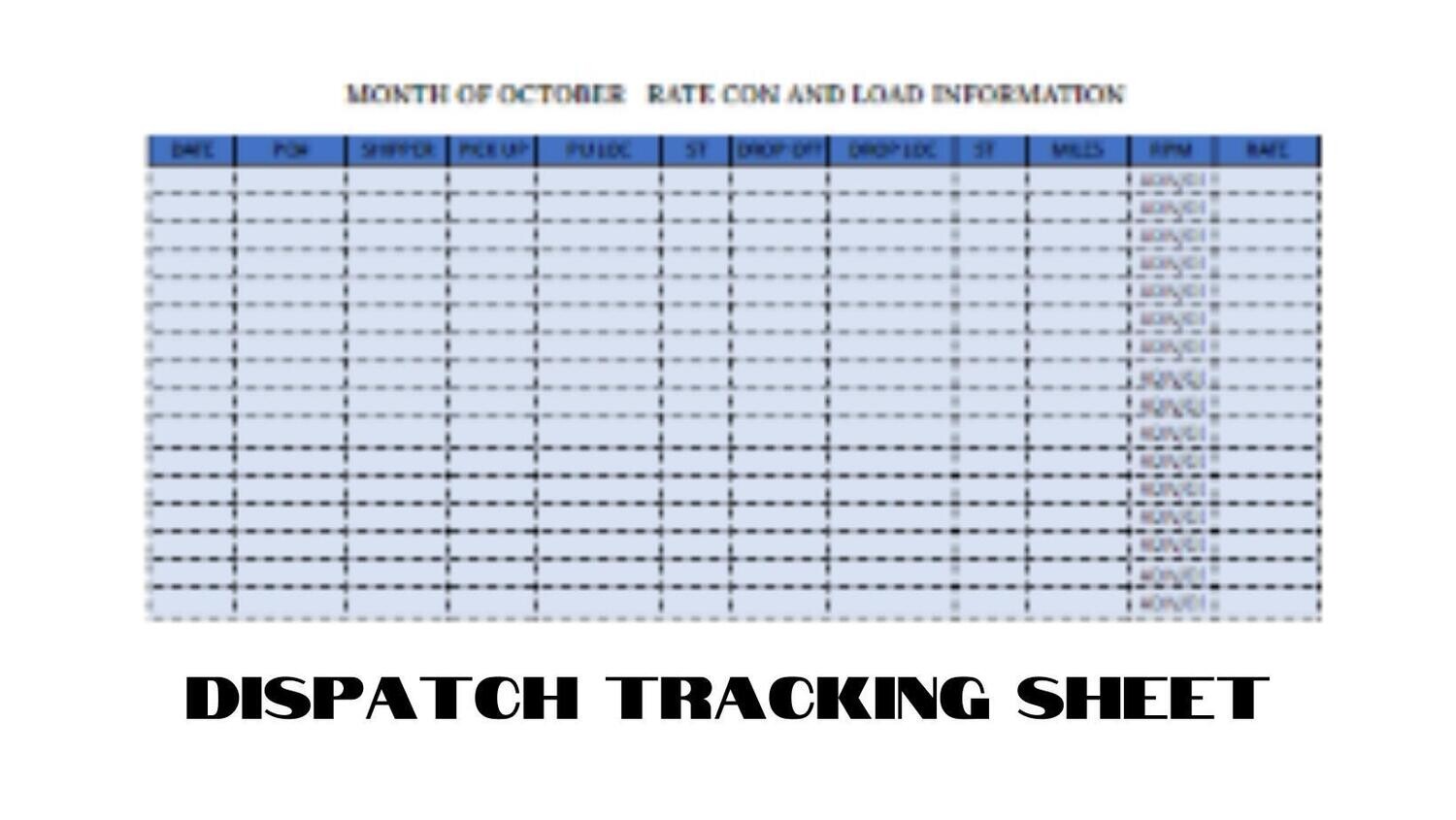 Dispatch Tracking Tool