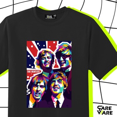 Veteran Artists THE BEATLES Neon Graphic Shirt