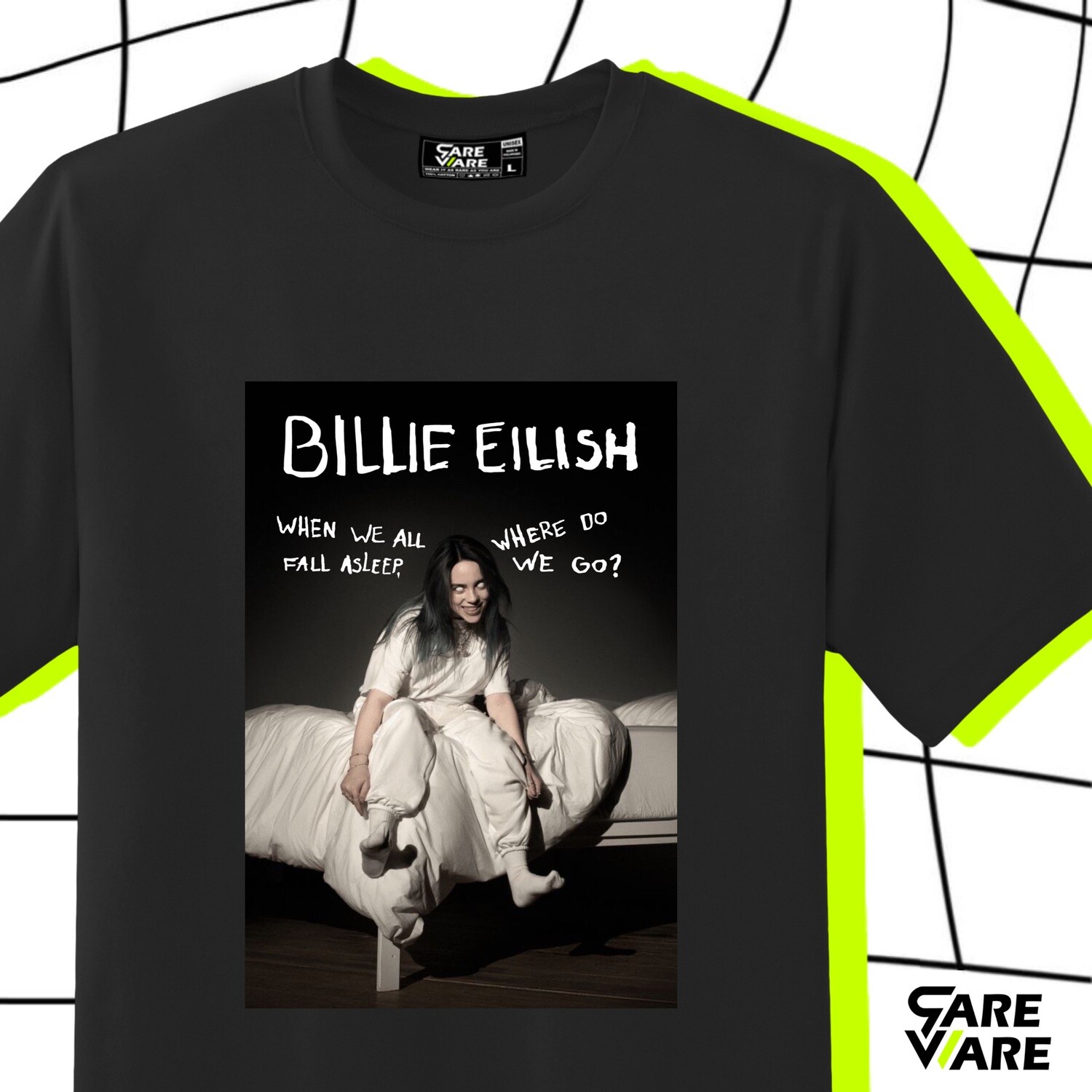 Billie Eilish &#39;When we all fall asleep, where do we go?&#39; Graphic Shirt