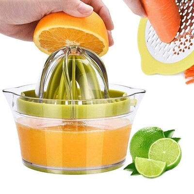 4 in 1 Stainless Steel Manual Lemon And Orange Juice Squeezer