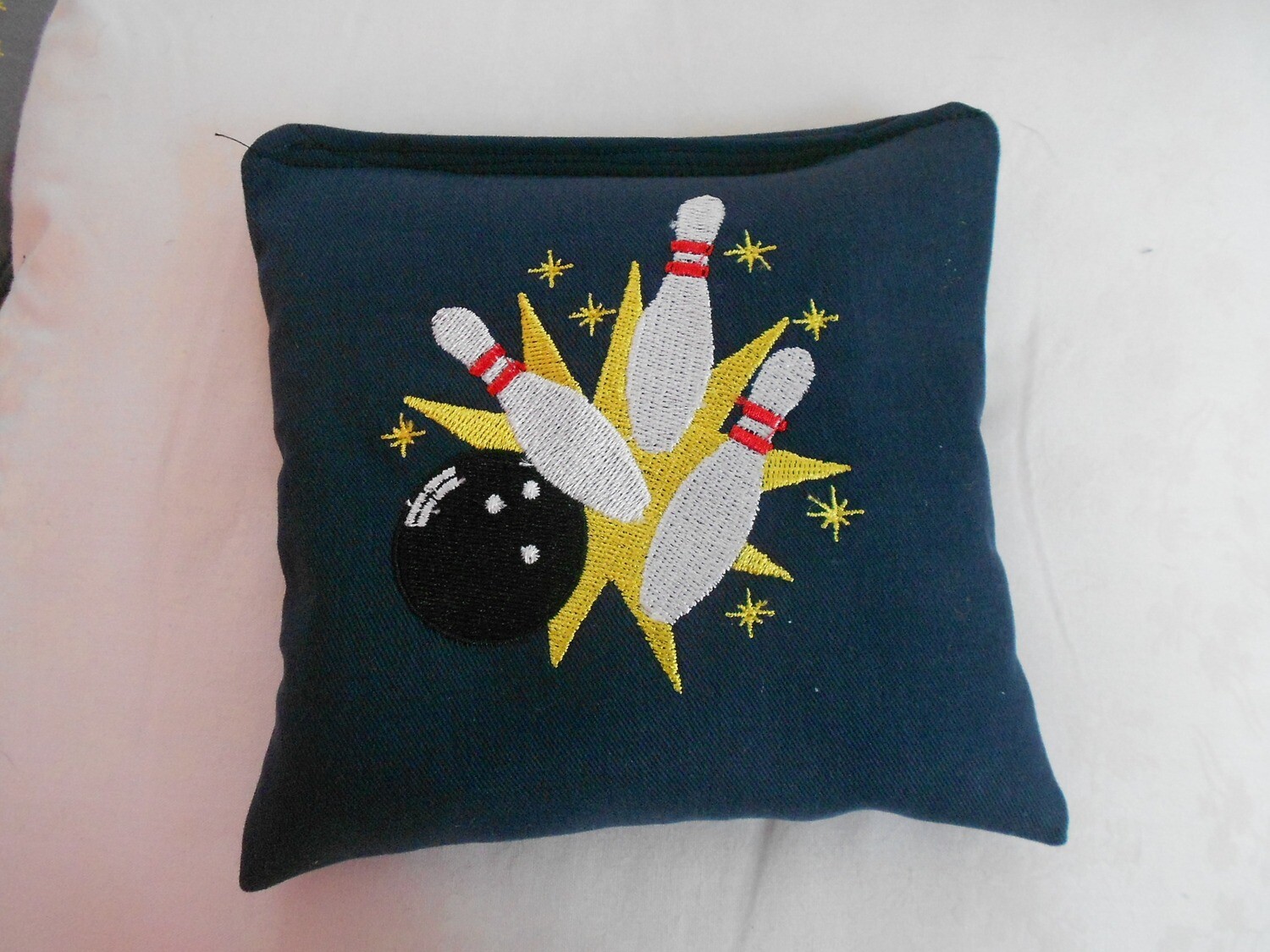 Black Bowling Cornhole Bag Set