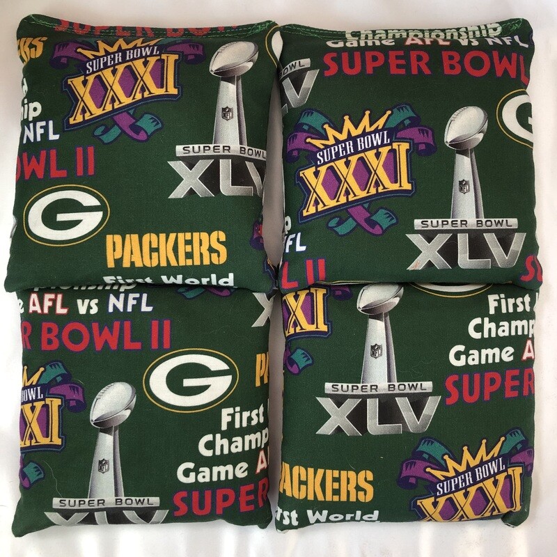Green Bay Packers Set of 4 Bags