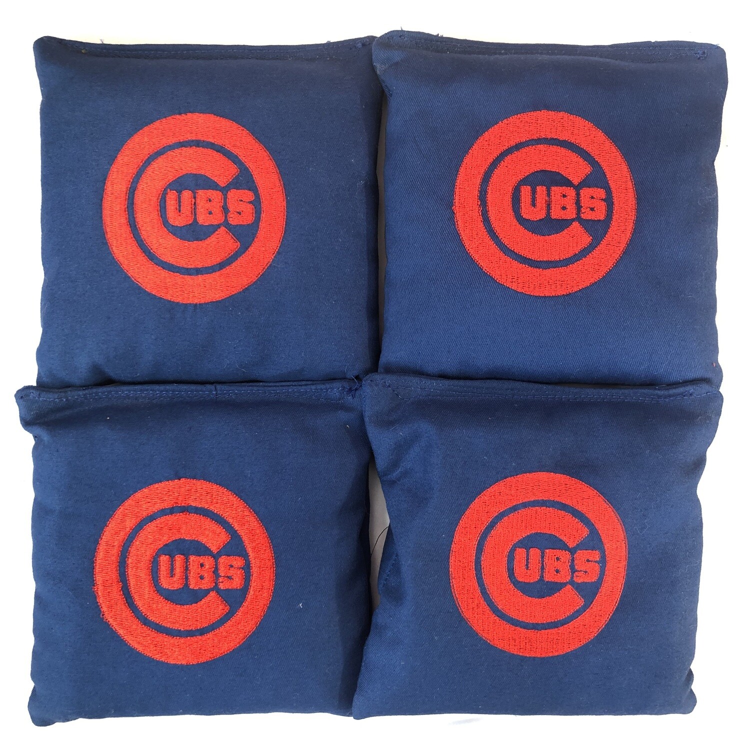 Chicago Cubs Embroidered Set of 4 Bags