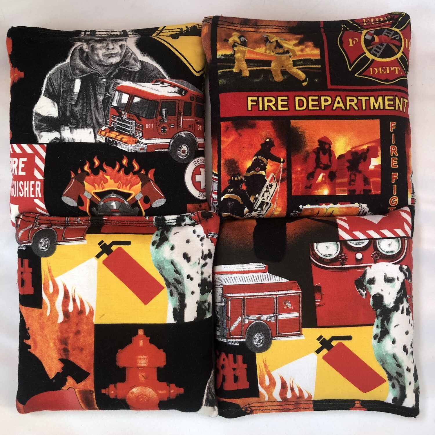 Fire Department Set of 4 Bags