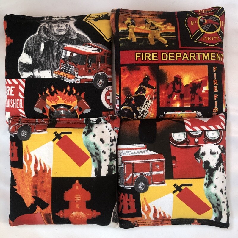 Fire Department Set of 4 Bags
