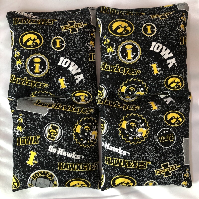 Iowa Hawkeyes Set of 4 Bags
