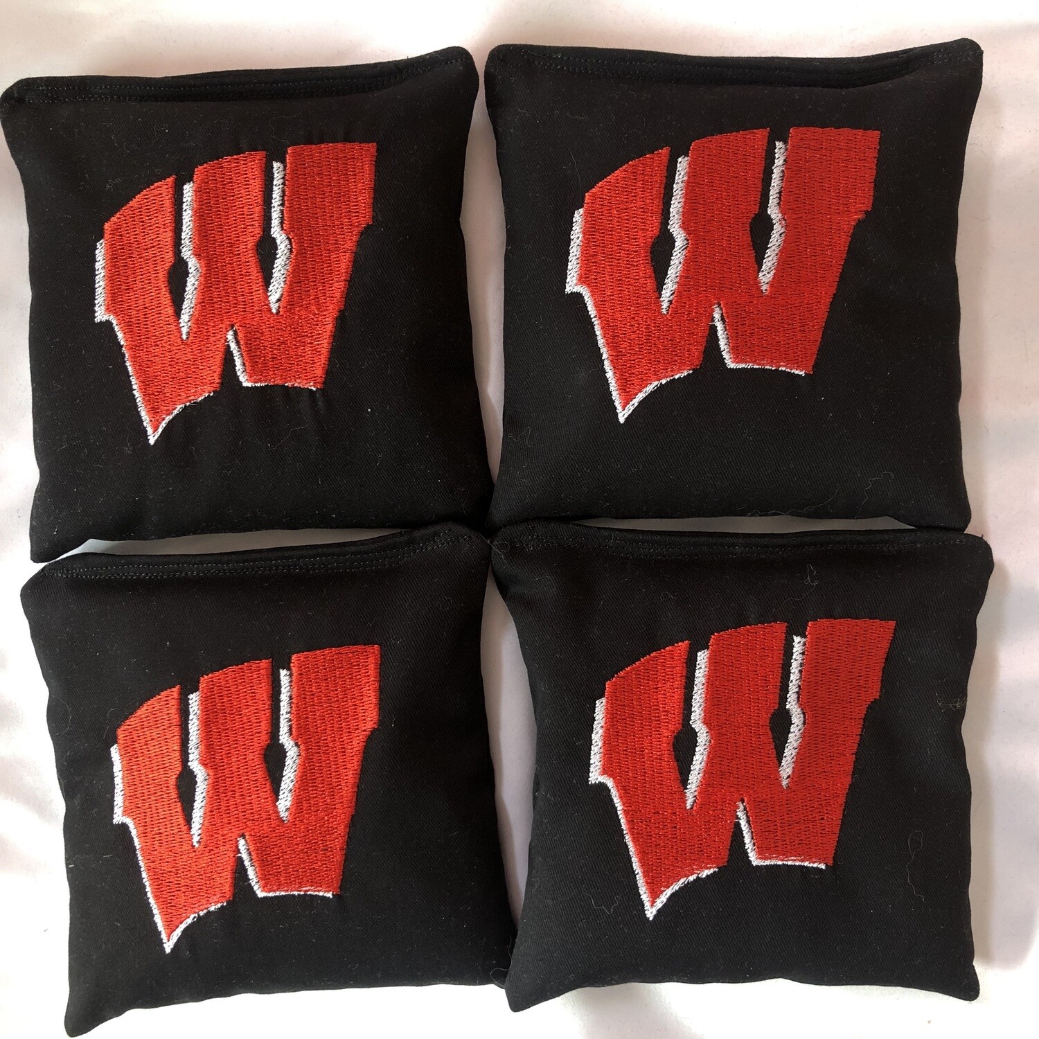 University of Wisconsin Embroidered Set of 4 Bags