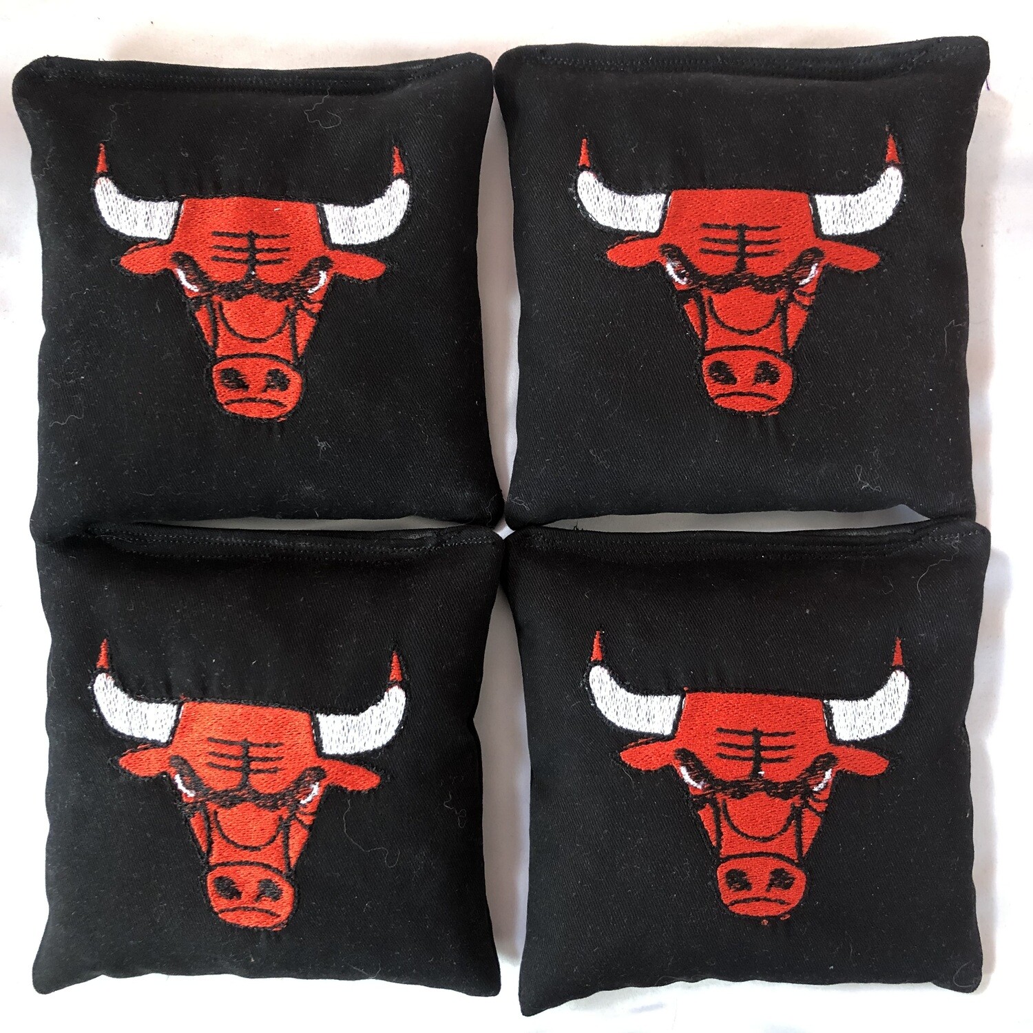 Chicago Bulls Embroidered Set of 4 Bags