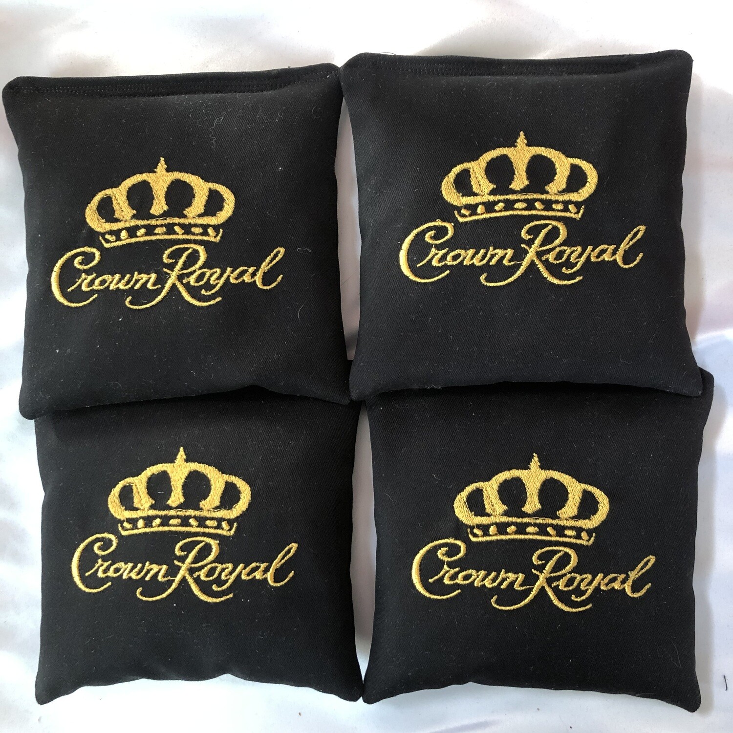 Crown Royal Embroidered set of 4 Bags