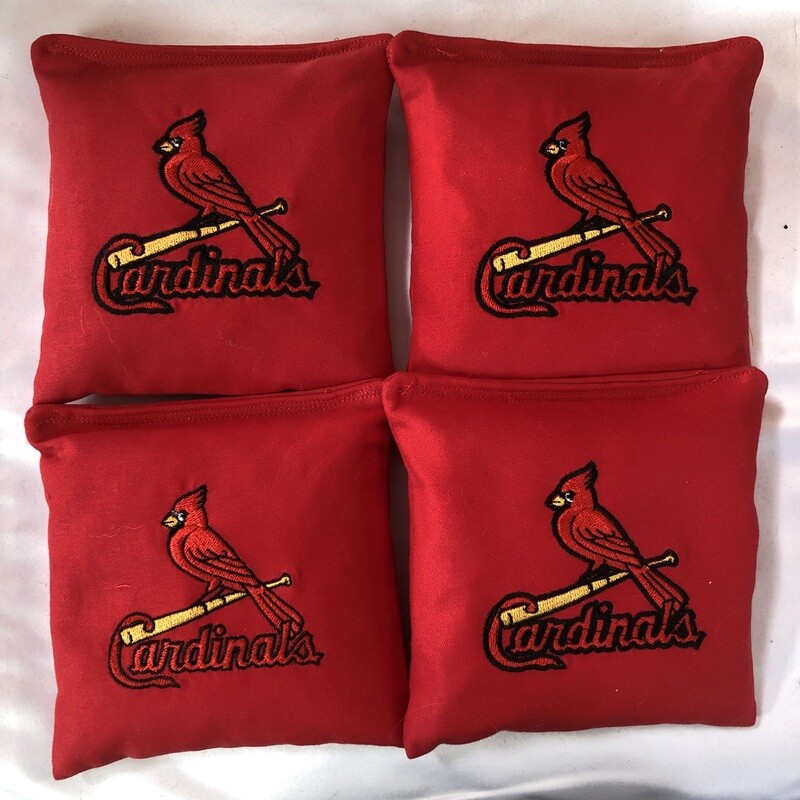 St. Louis Cardinals Embroidered Set of 4 Bags