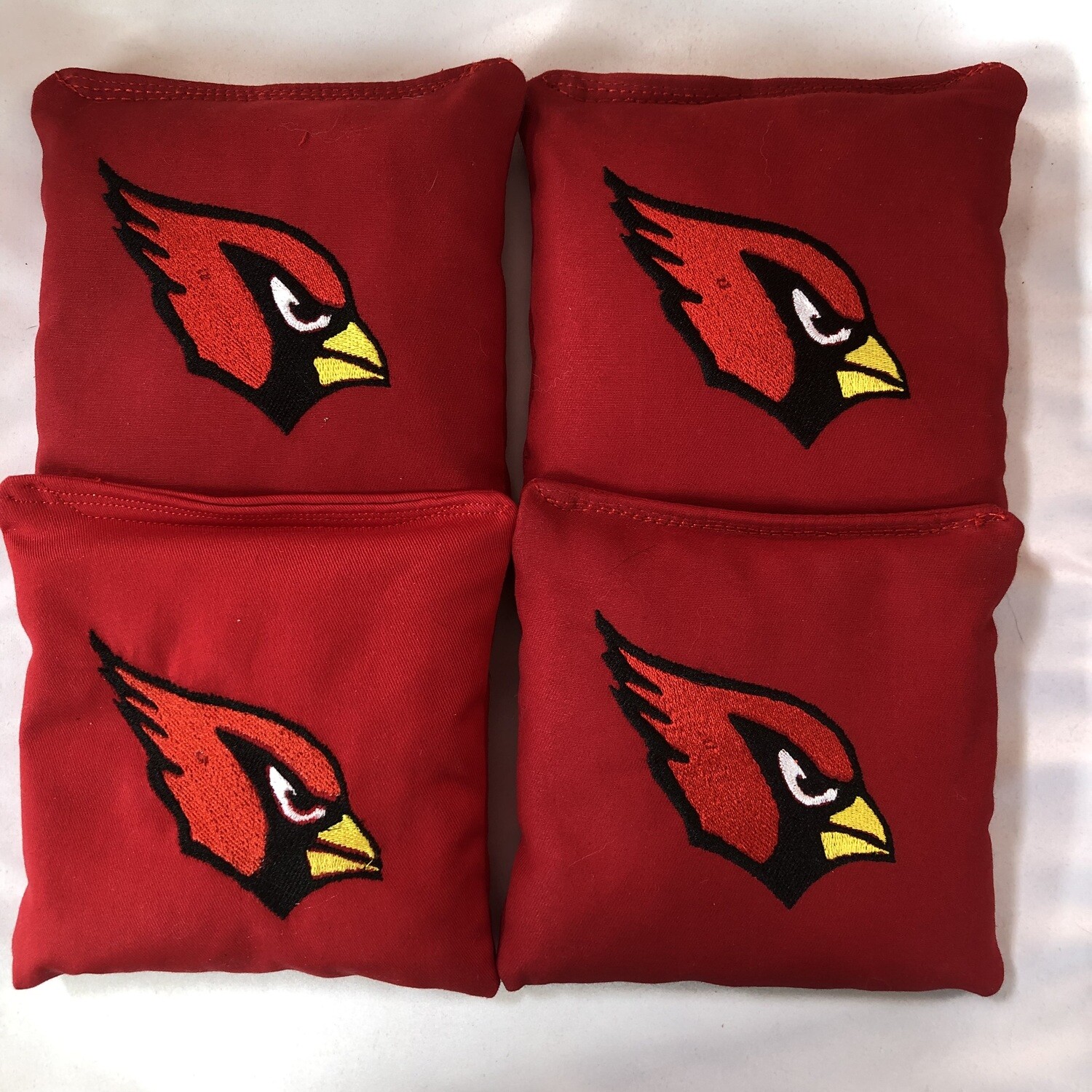 Cardinals Embroidered set of 4 Bags