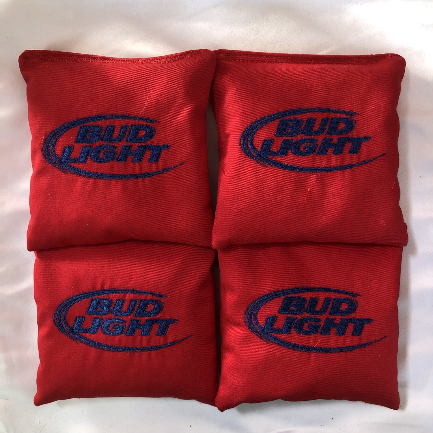 Bud Light Embroidered set of 4 Bags