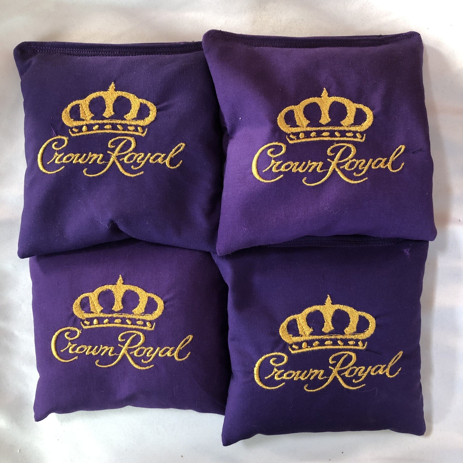Crown Royal Embroidered set of 4 Bags