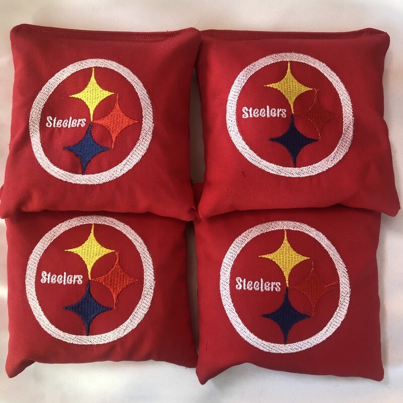 Pittsburgh Steelers Embroidered Set of 4 Bags