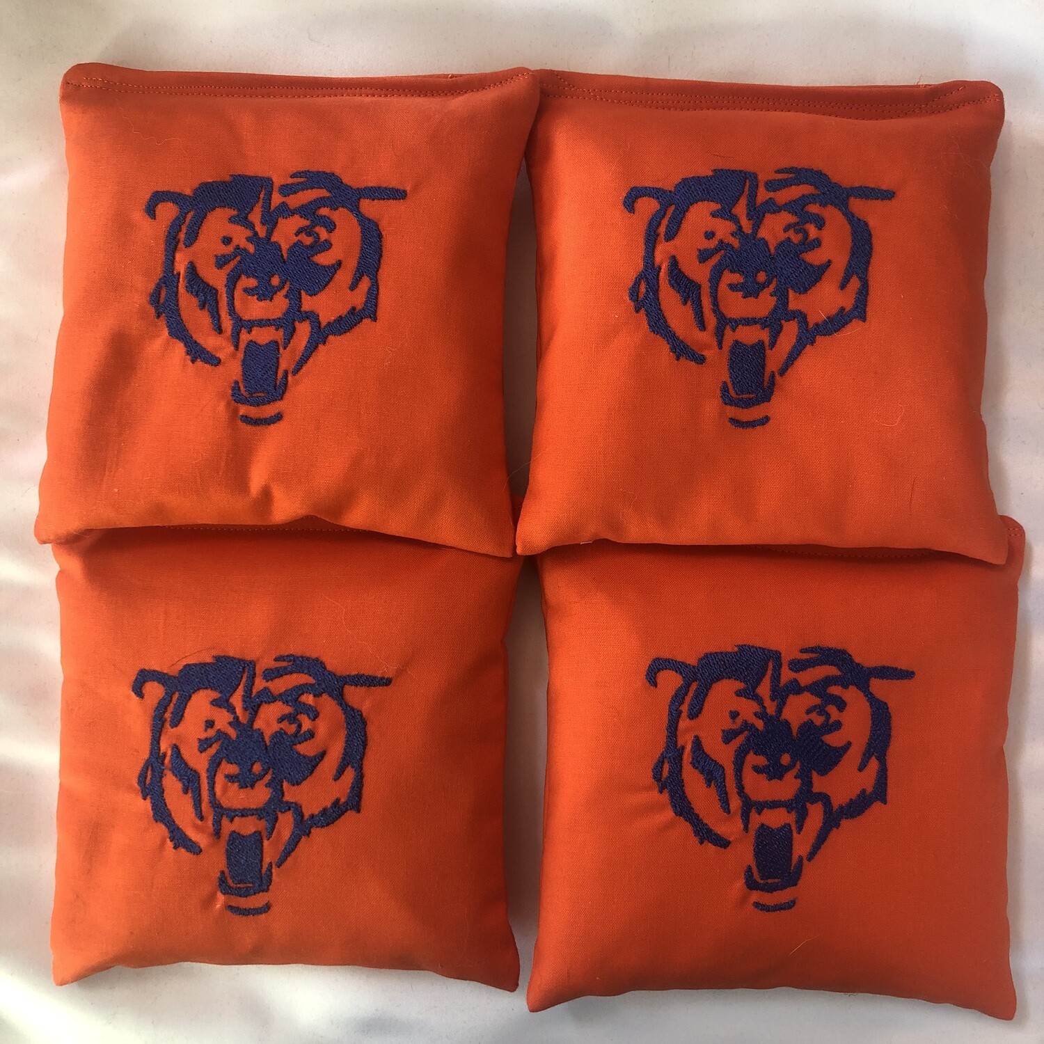 Chicago Bears Embroidered Set of 4 Bags