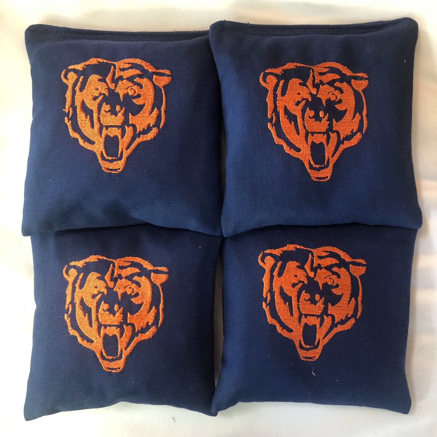 Chicago Bears Embroidered Set of 4 Bags