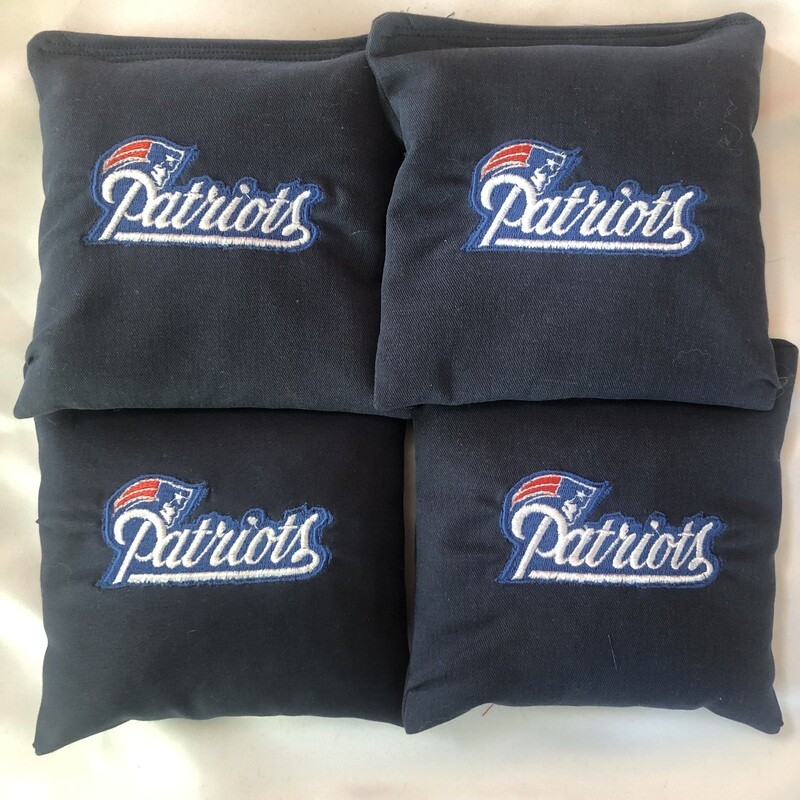 New England Patriots Embroidered Set of 4 Bags