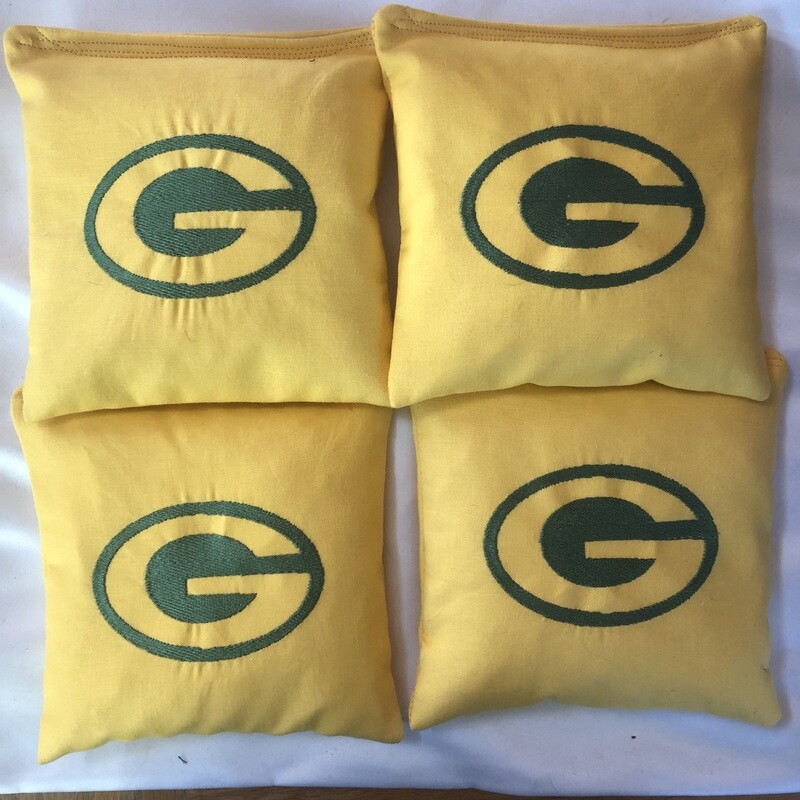 Green Bay Packers Embroidered Set of 4 Bags