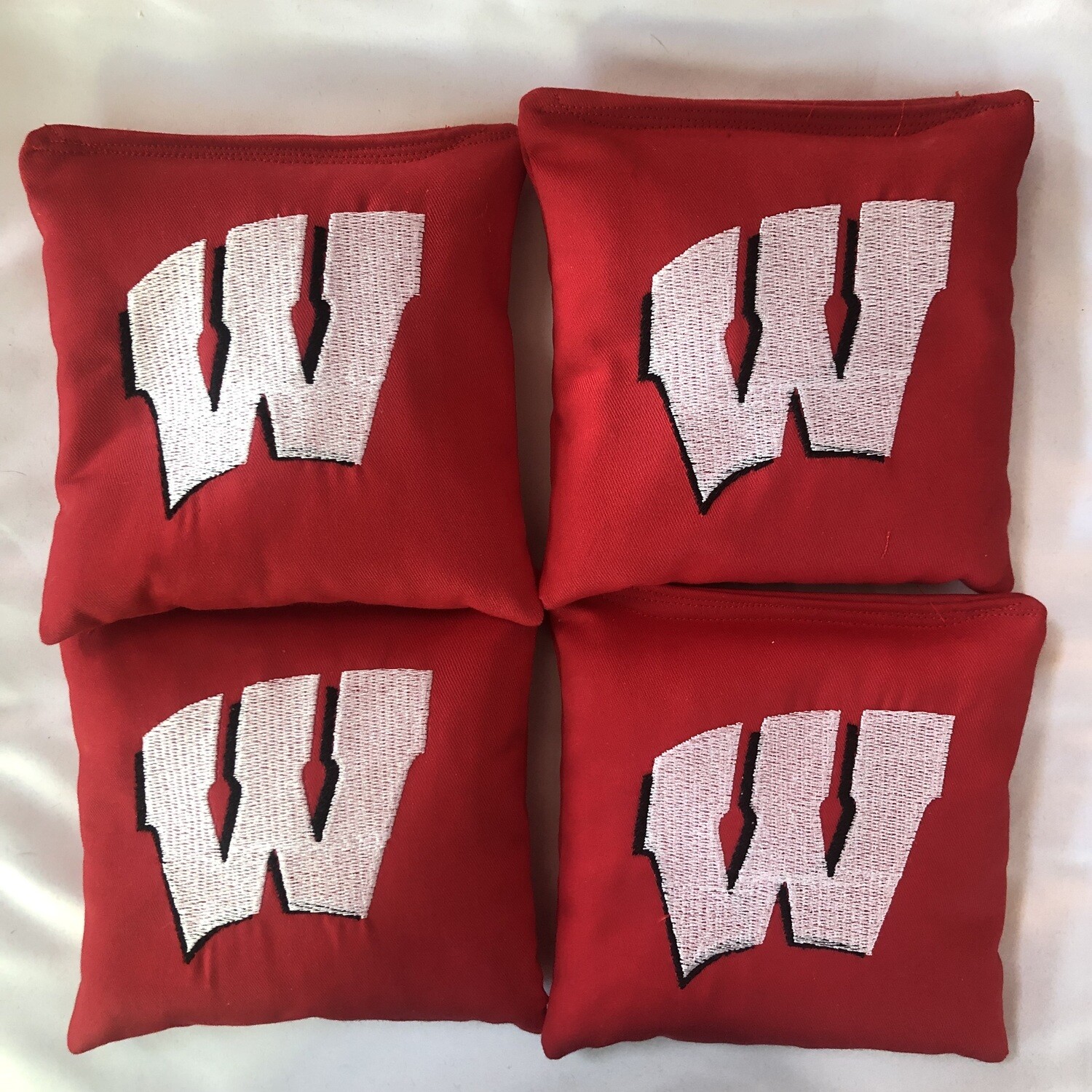 Wisconsin Badgers Embroidered Set of 4 Bags