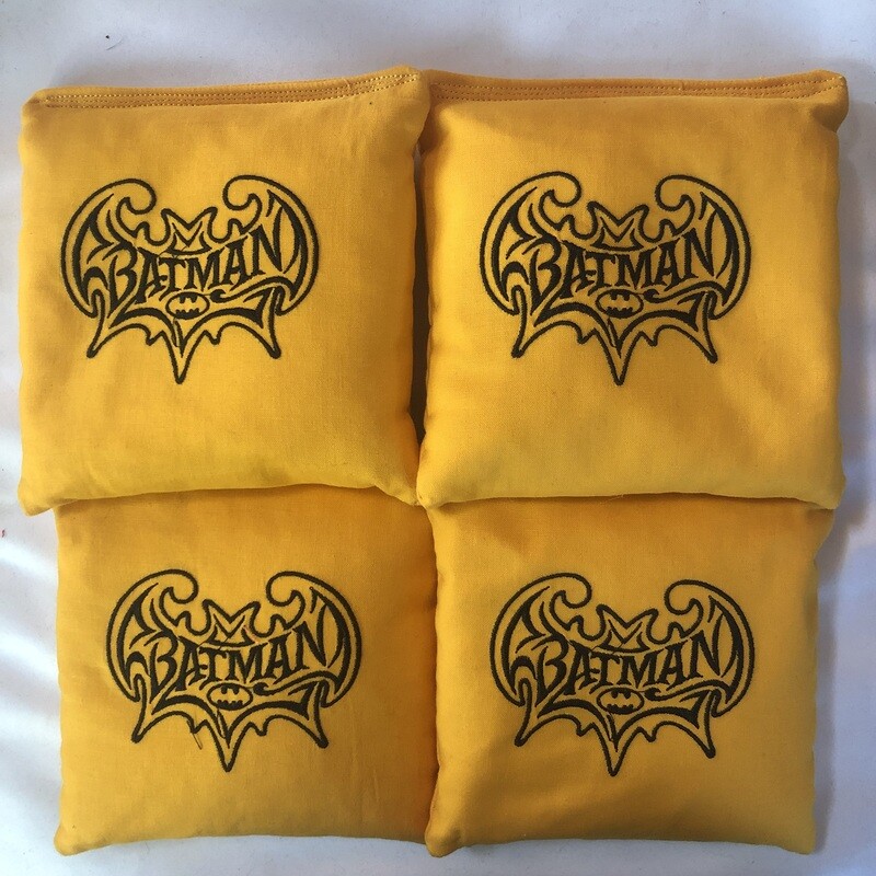 Batman Embroidered Set of 4 Bags