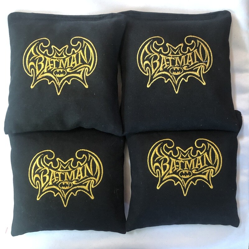 Batman Embroidered Set of 4 Bags
