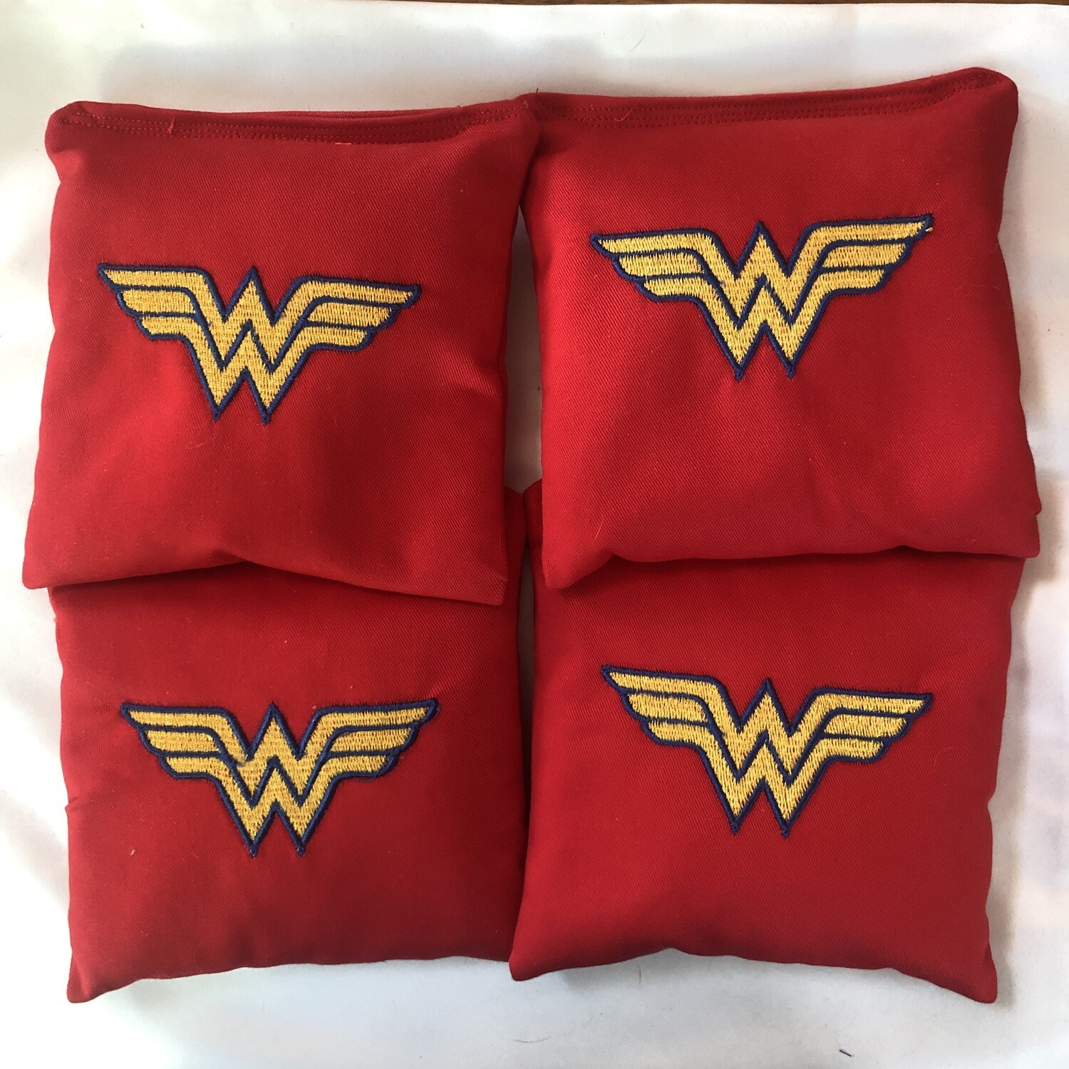 Wonder Woman Embroidered Set of 4 Bags