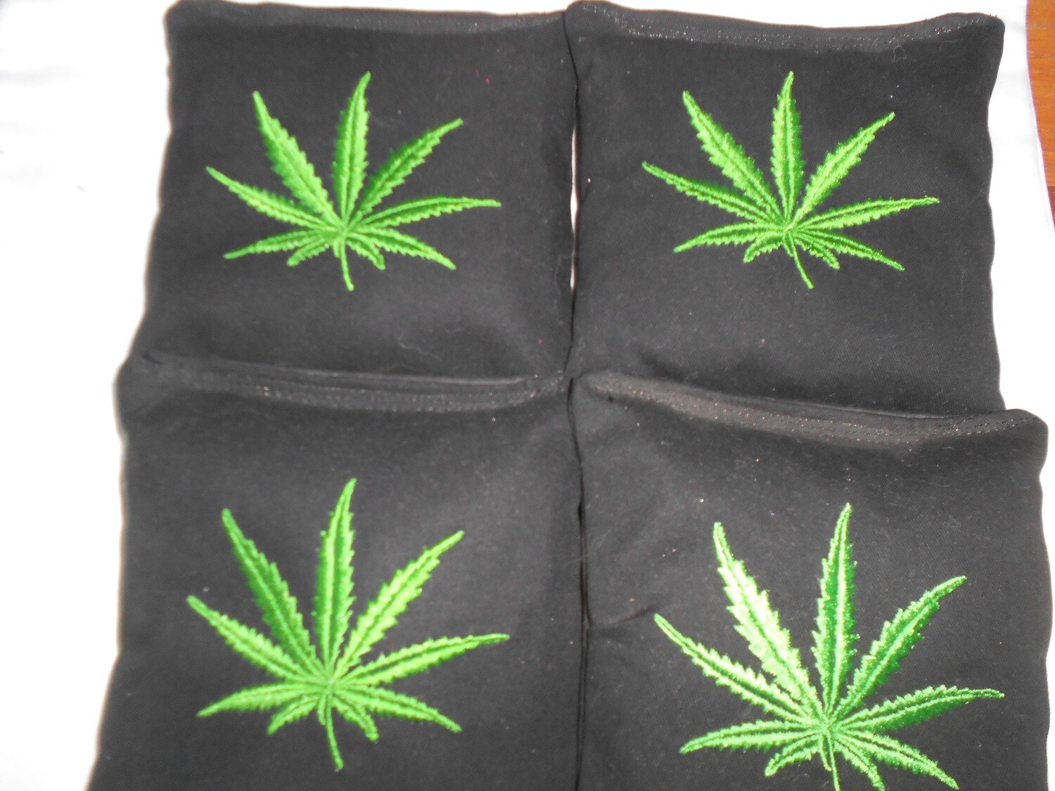Embroidered Marijuana  Set of 4 bags