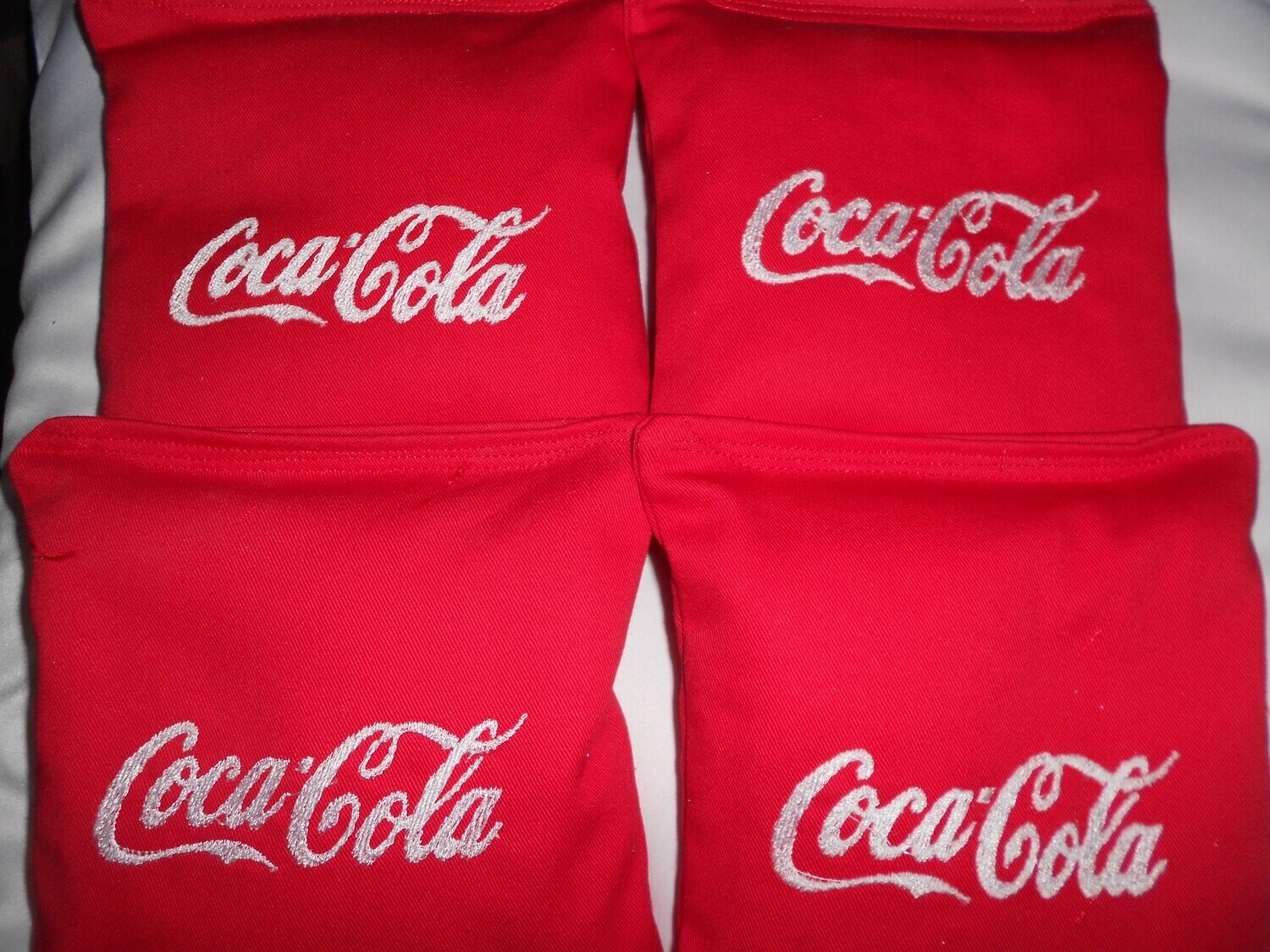 Coca-Cola  Embroidered Corn hole Bags