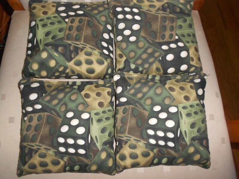 Green Dice Set of 4 bags