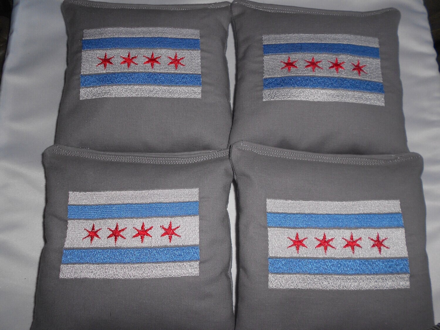 Chicago Flag Set of 4 bags