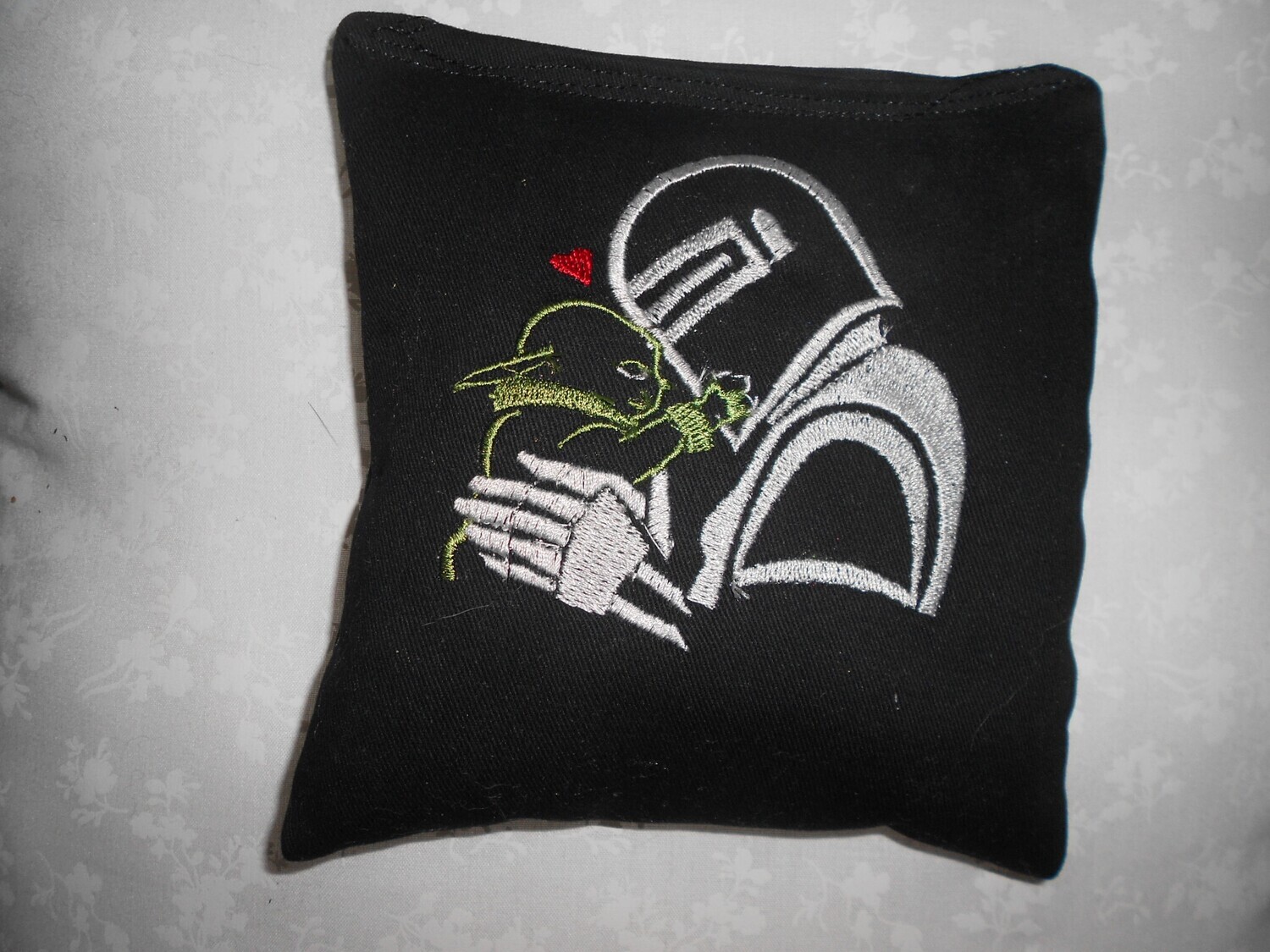 Embroidered Mandalorian  and Yoda Set of 4 Bags