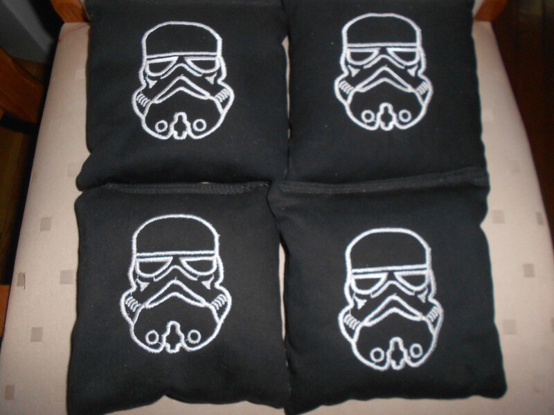 Embroidered Storm Trooper Set of 4 Bags