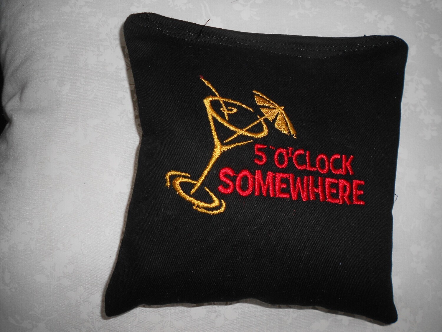 It&#39;s 5:00 Somewhere  Embroidered set of 4 Bags