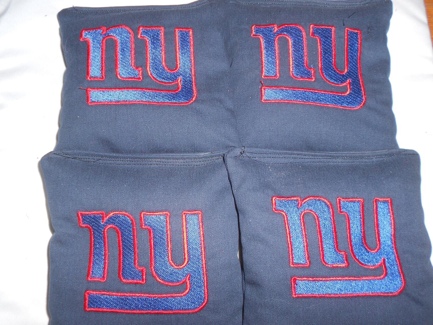 NY Giants Embroidered Set of 4 Bags