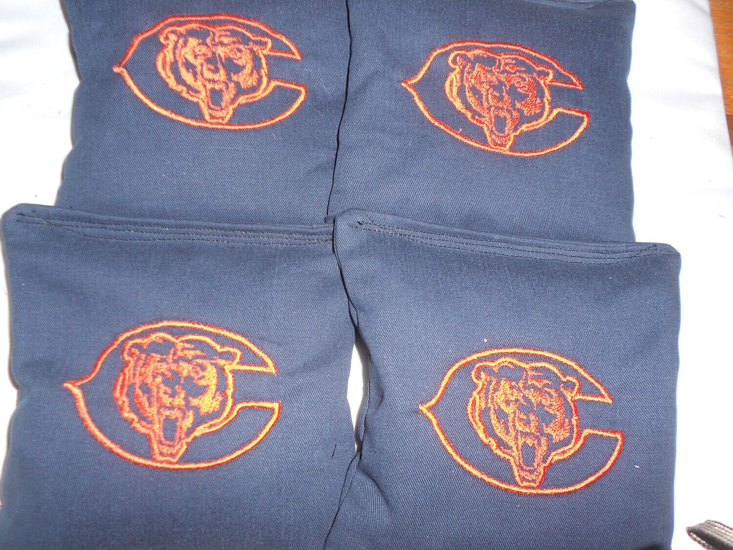 Chicago Bears Embroidered Set of 4 Bags