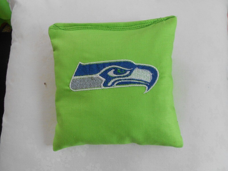Seattle Seahawks  Embroidered set of 4 Bags