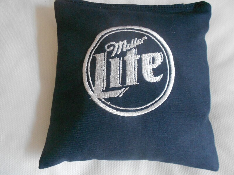 Miller Lite Embroidered set of 4 Bags