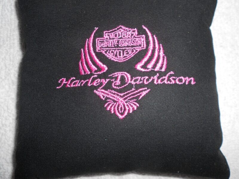 Pink Harley Emvroidered Set of 4 bags