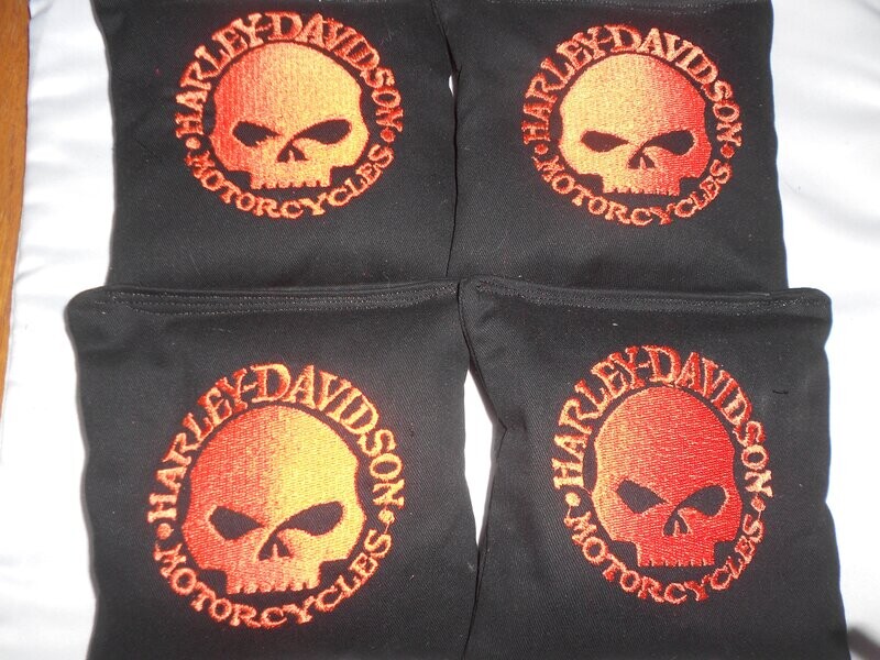 Harley Skull Set of 4 bags