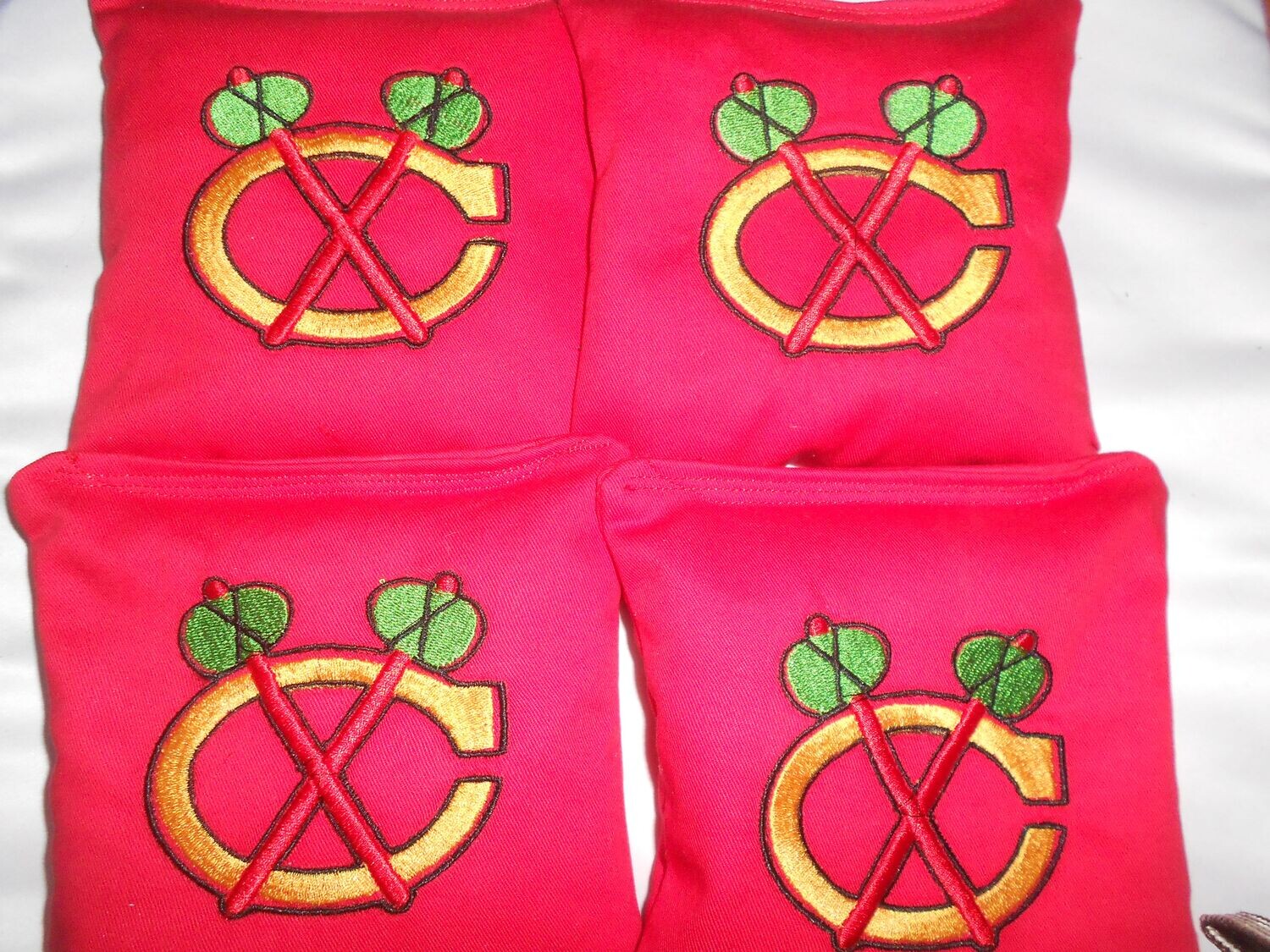 Chicago Blackhawks Embroidered Set of 4 Bags