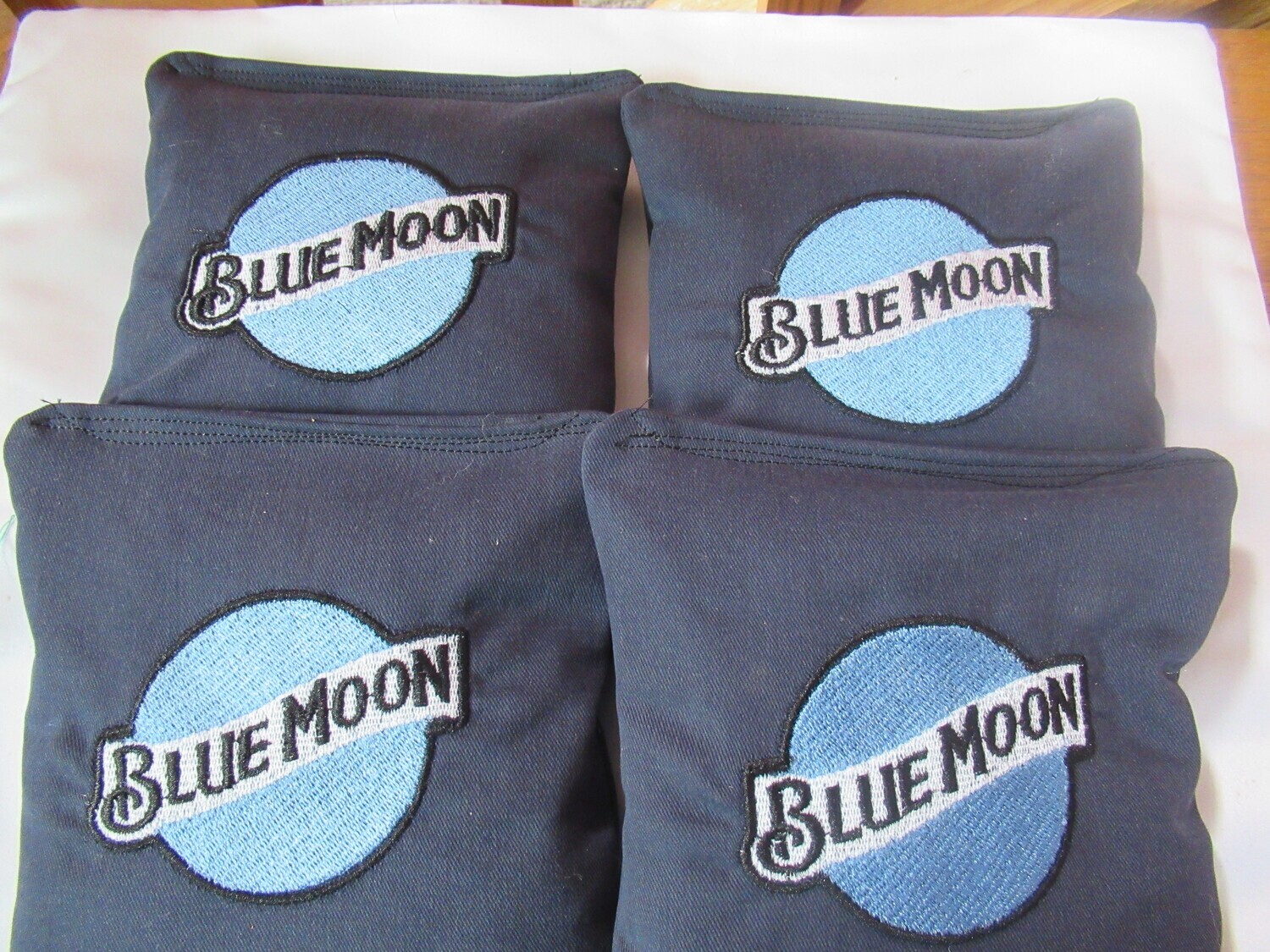 Blue Moon Embroidered set of 4 Bags