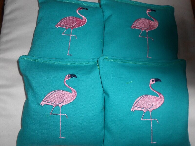 Pink Flamingo set of 4 bags