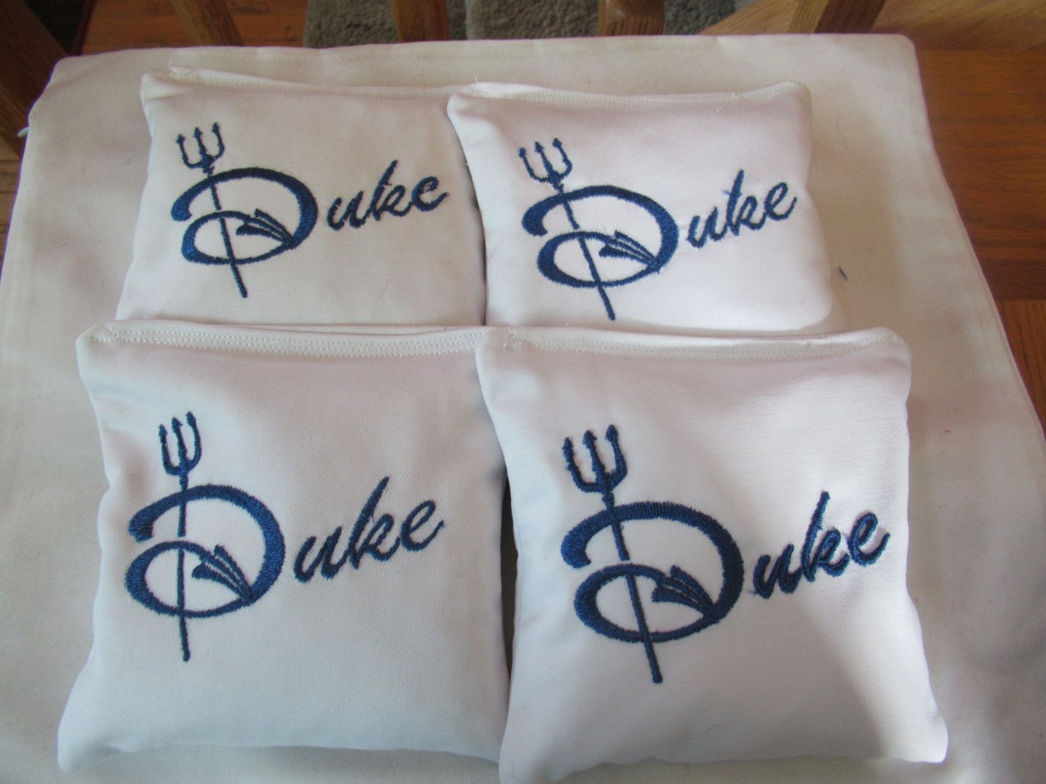 Duke  Embroidered Set of 4 Bags