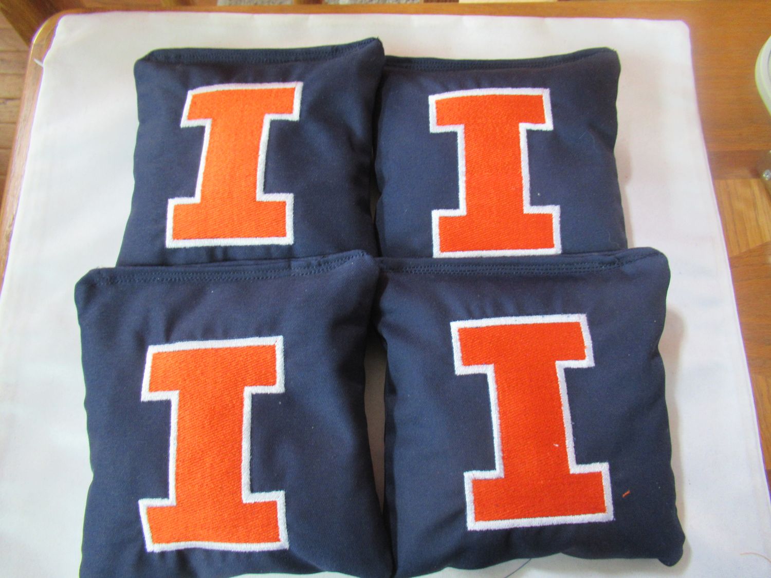Illinois Embroidered Set of 4 Bags