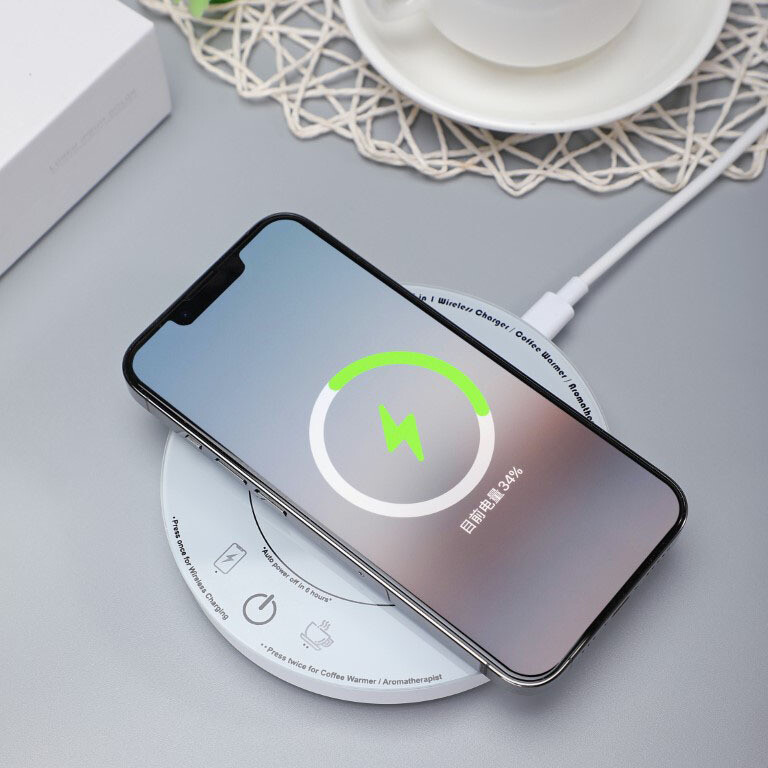 Smart 3 in1 Wireless Charger / Coffee Warmer / Aromatic Diffuser 智能三合一无线充电饮品加热保温香薰座